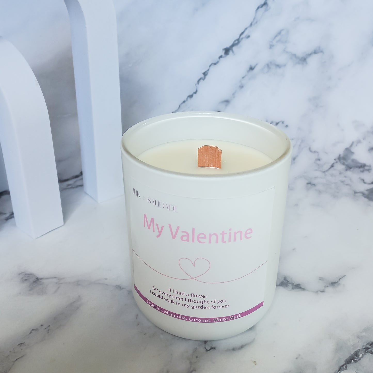 My Valentine Candle (Customized Hidden Message)